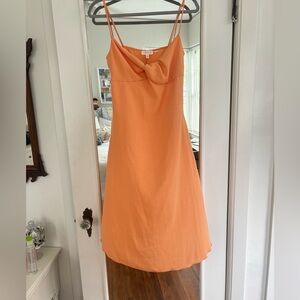 See You Monday Orange Spaghetti Strap Top